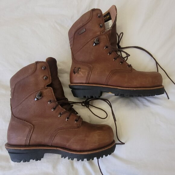 Men\'s Chippewa Thinsulate Vibram 400 gram Size 9 EE Ortholite Chip A Tex Boots main image 6